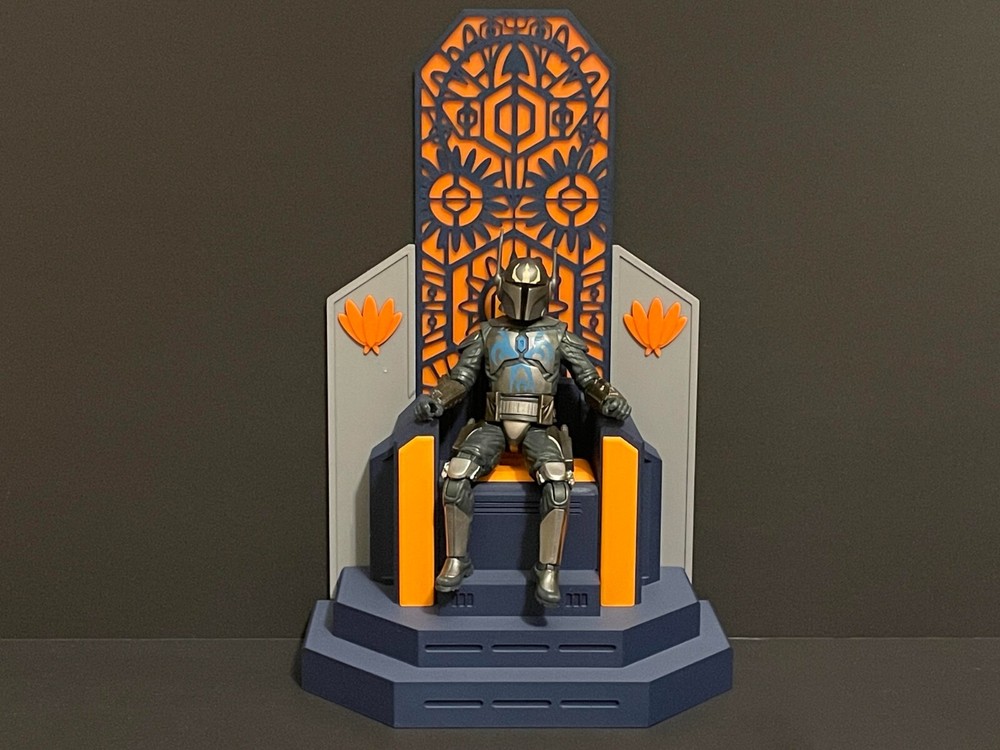 Star Wars Black Series 1:12 Scale Clone Wars Throne of Mandalore With Wall