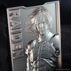 Metal Gear Solid 2 Raiden Limited Edition Embossed Metal Ingot