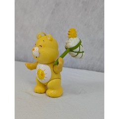 Vintage Care Bears Funshine Bear 80s Poseable Figure Kenner W/ Catcher Net