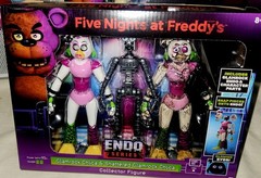 NEW FNAF Endo Series Collector Figures 3 Sets Roxanne, Freddy, Glamrock Chica