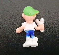 Vintage 1992 Bluebird Mighty Max Figures Lot of 3 Red Green Purple Hat Used