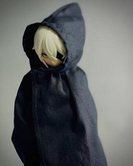1/12 black Cape cloak Hoodie for 6″ figure Luke SHF Nota Mezco MixMax ❶USA❶