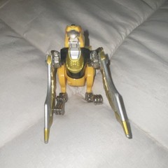 Pteranodon Action Figure Yellow Gold Robotic Dinosaur Toy Plastic Metal