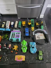 67 Items, Assortment Of Toys, Batman, Disney, Mattel