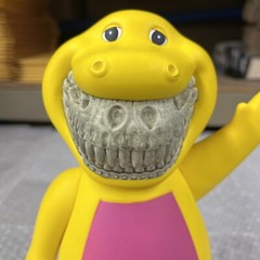 Barney Bubble B-Rex Grin Yellow by Ron English x JPS x Made by Monsters