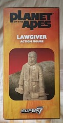 Lot Of 4 Planet Of The Apes Super 7 Reaction Figures Lawgiver Statue Mendez XXVI
