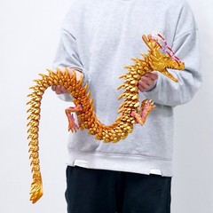 47.5inch 3D Printed dragon Model,Articulated Animals figure,Toys Home Decor