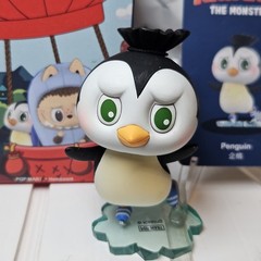 Authentic How2work POP MART The Monsters Animals Penguin Figure Box Card Bag