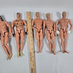 5 Lot ~ Vintage 1996 Hasbro G.I Joe Dolls 12 inches Action Figures~ 2 Articulate