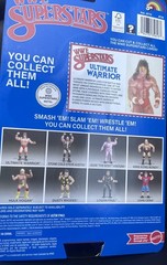 WWE LJN MATTEL SUPERSTARS ULTIMATE WARRIOR 8″ ACTION FIGURE BLACK CARD WWF