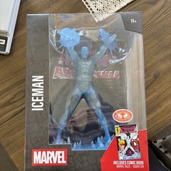 McFarlane Toys 1:6 Scale Iceman Statue! Rare Platinum Version! Comic Included!