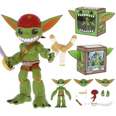 Plunderlings Raider Gank Pirate Action Figure Toy | 1:12 Scale, 25 POA, 3 Mag…