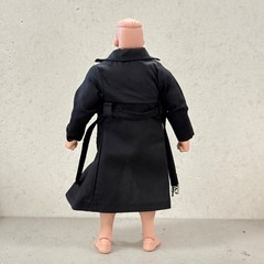 SU-NT3-LTC-BLK: 1/12 XL Black wired Coat for Nota NT-03/03S, Muff Adam, WWE Body