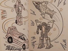 Vintage Go Bots Paint With Water Coloring Book Tonka 1985 NEW