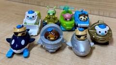 Lot of 8 Octonauts Mini Gup Speeders 2013 2014 Mattel Roller Racers