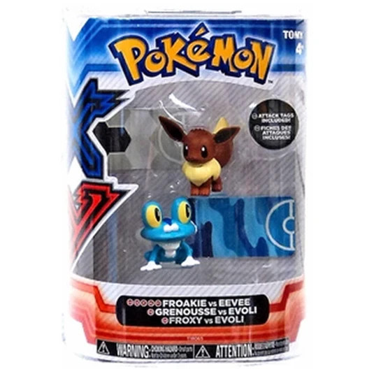 Pokémon Battle Action Figure – Froakie vs Eevee – NEW IN ORIGINAL PACKAGING
