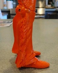 1975 Marx Johnny West JWA Orange Geronimo Figure in Good Condition