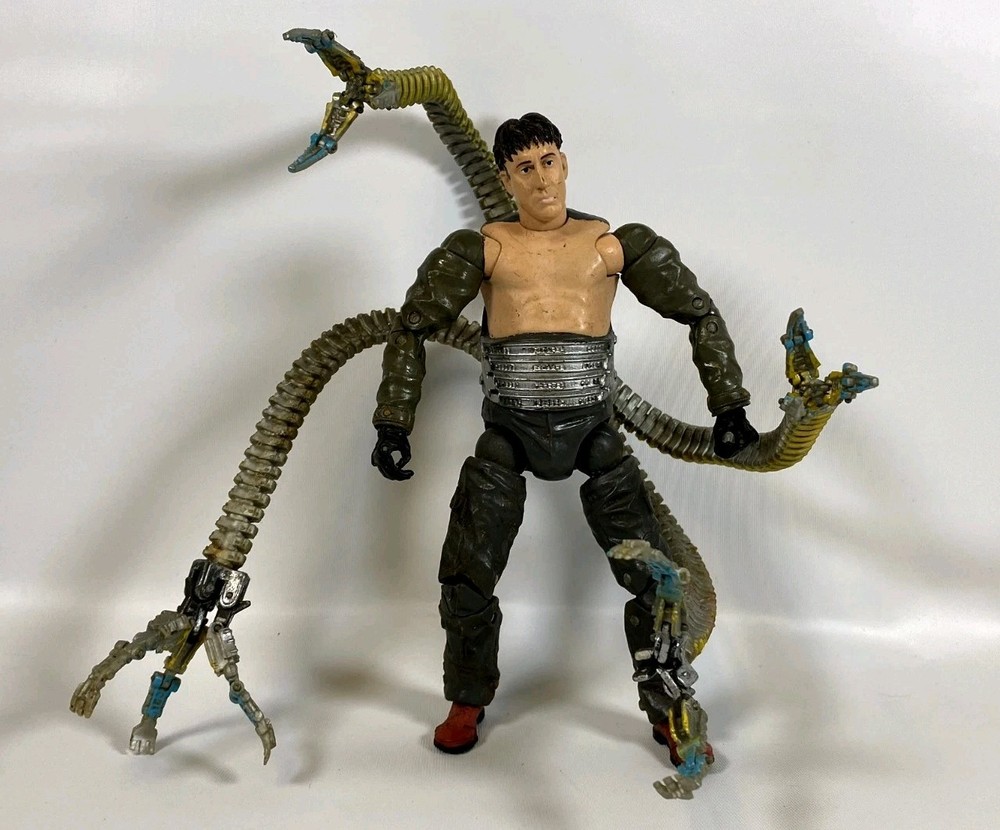 Vintage 2004 Doc Ock 6” Figure Spiderman 2 Tentacle Attack Toybiz *READ*