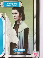 1980 Star Wars ESB Princess Leia Bespin cardback unpunched 31 Card Back Kenner