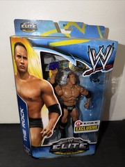 WWE Mattel Elite THE ROCK Wrestling Figure Ringside Collectibles Exclusive