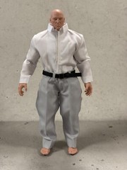 PB-SUIT-WWE-GRY: 1/12 custom Grey fabric Suit for 7″ WWE muscular body