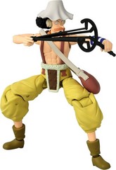 One Piece Usopp Action Figure with 20+ Articulations & Sling Shot Accessory