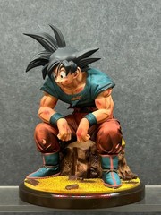 Custom Winter Jujube Studio Sitting Goku H19.5cm Unpainted Resin GK Figure Model