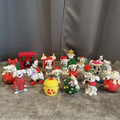 Vintage Disney’s/ Mc Donald’s PVC Toys Lot Of 20 Christmas Theme 101 Dalmatians