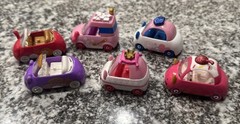Shopkins Cutie Cars Die-Cast Collectible Toys by Moose Toys Lot Of 6 Pieces