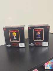 CultureFly Chucky and Tiffany 4.5 Inch Vinyl Figure Set Bride of Chucky Horror