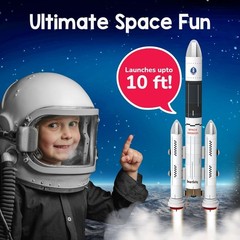 DIY Rocket Launcher STEM Science Toy Kit for Kids Build & Launch Rocket