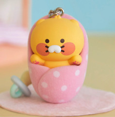 KAKAO Friends BABY Choonsik in a swaddle KERYING Bag Charm Clip + Track