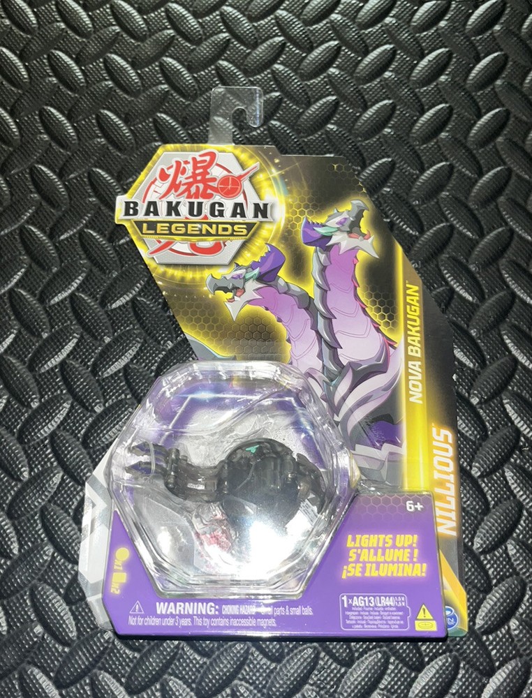 Bakugan Legends Nova Bakugan Nillious Light Up Purple Brand New