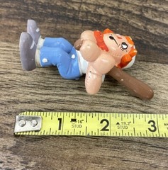 Vintage Raggedy Andy & Camel 3″ PVC Figure Set Baseball Bat Berrie