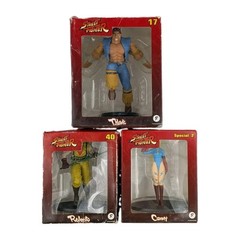 Street Fighter Fanhome Figures Lot Of 3 Cammy Special 2 T. Hawk #17 Rolento #40