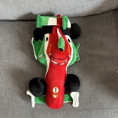 Pixar Cars 2 Francesco Bernoulli 16″ Plush Formula 1 Racing Car Disney Store F1