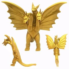 Godzilla King of the Monster Ghidorah Gidora 3 Head Gold Dragon 7″ Action Figure