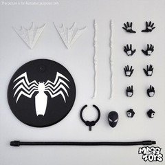 US Stock CT Toys Messtoys Symbiote Spider-Man Black Spider Action Figure Boxed