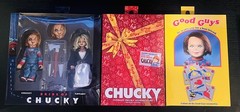 SET OF 3 CHUCKY CHILDS PLAY ULTIMATE HOLIDAY/GOOD GUYS/BRIDE OF 2 PACK NECA MISB