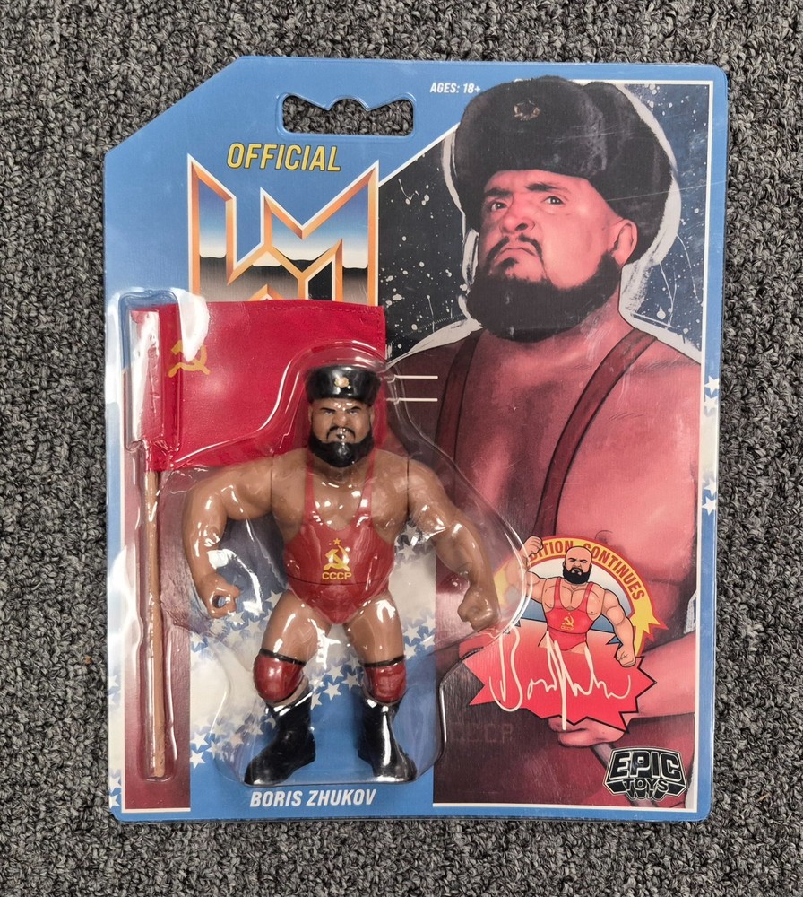 WWF WWE Boris Zhukov Bolsheviks Epic Toys Retro Hasbro Action Figure Wrestling