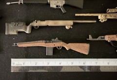 1/6 Scale Weapons Lot. AR-15, M-16, HK SP89, MP5, SL7, AK47 + More