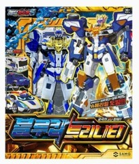 Express] Metal Cardbot S Blue Cop Trinity Season2 Transformer Robot Car Figure