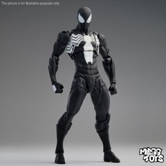 Hot-New Mess Toys Black Suit Neighbor Spider-Man Symbiote 1/12 Action Figure