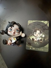 AUTHENTIC Pop Mart figures (Hirono, Skullpanda, Nyota) OUT OF BOX cards included