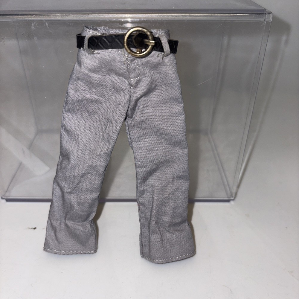 Retro Mego Light Gray Pants W Belt For 8” Action Figures