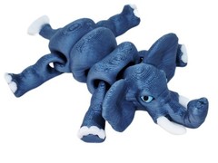 Fleximech Elephant Baby Mini Articulated 3D Printed 3″ Animal Desk Decor Figure