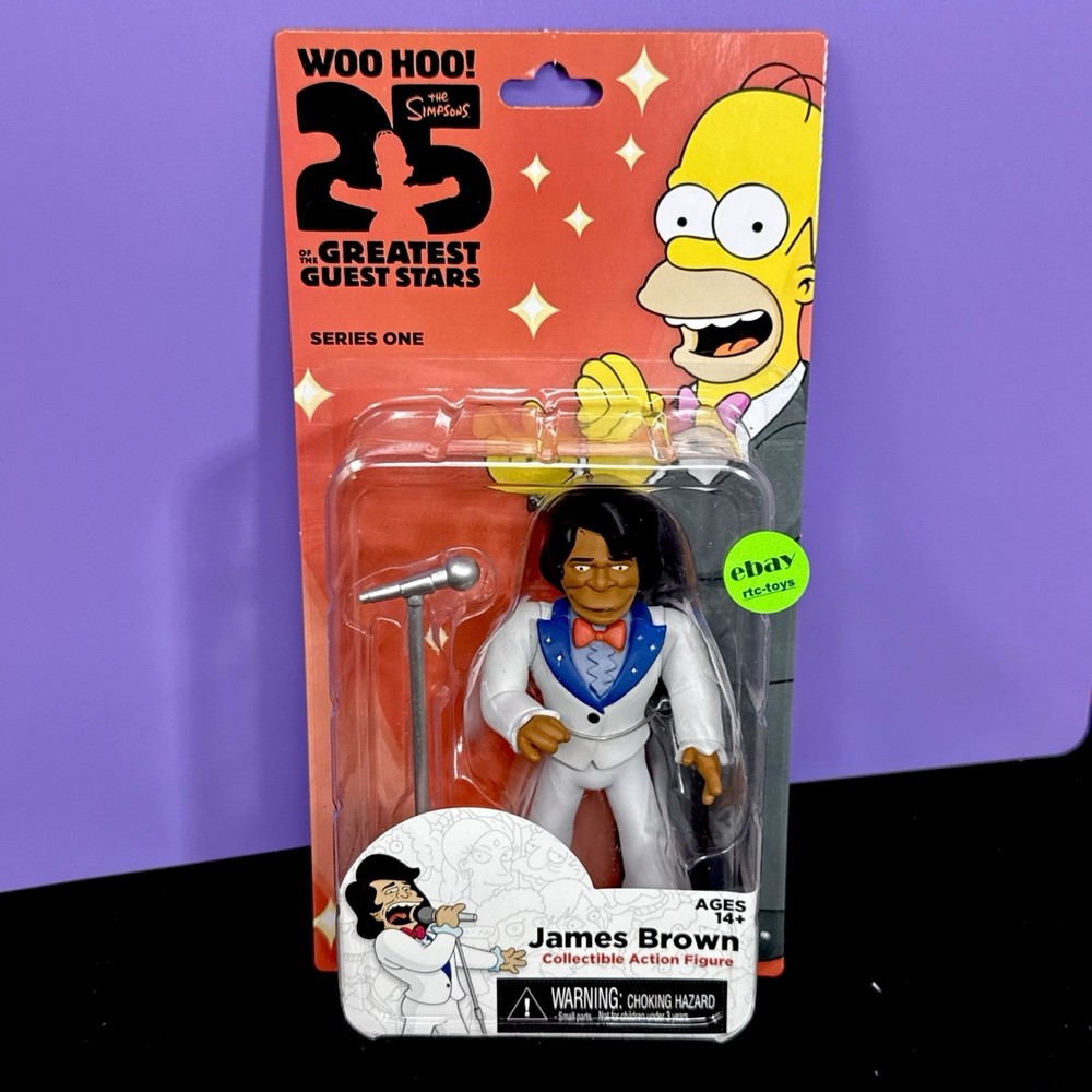NECA The Simpsons JAMES BROWN 25th Anniversary 5 Inch Action Figure Series 1 New