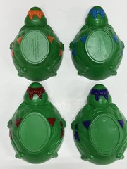 Set of 4 TMNT CEREAL BOWLS Teenage Mutant Ninja Turtles VINTAGE 1990 (READ DESC)