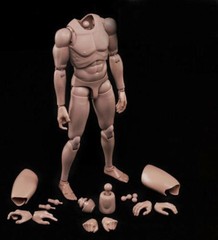 1/6 Male Narrow Shoulders Muscular Joint Body For 12” Action Figure Model Doll