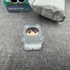 Puremind Jujutsu Kaisen Yu Haibara Keychain Cat Ear Plush Grey NEW Open Box